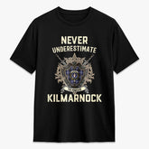 Kilmarnock Tartan Crest 2D T-shirt - Never Underestimate Style